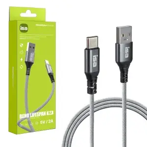 Кабель USB на Type-C 1m 2A BX-4 ISA серый