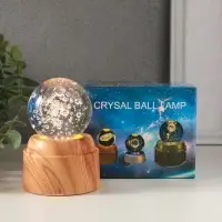 Сувенир стекло свет "Шар. Пузыри" 6хLED шар d=6 см, крутится, USB 7х7х10 см