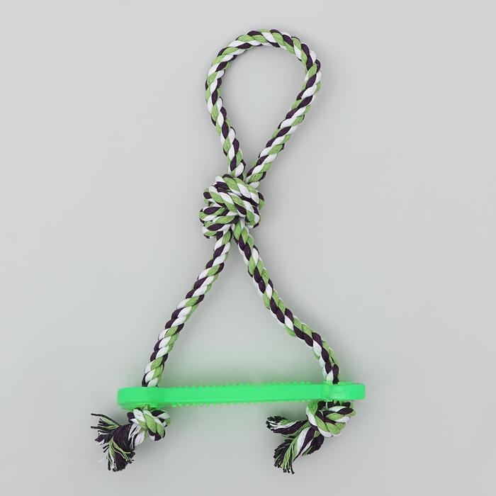 Игрушка тренировочная канатная Игрушка тренировочная канатная "Качель", до 120 г, микс цветов