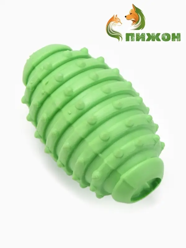 Жевательная игрушка для собак &laquo;Шантажист&raquo;, 10 см, TPR, зелёная