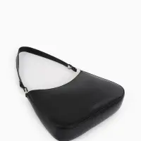 Сумка женская багет TEXTURA на молнии, 28&times;6&times;17 см, чёрная