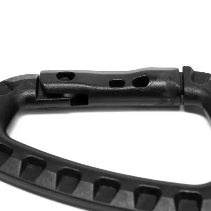 Карабин тактический D-образный ТУНДРА, 84×56×7 мм, черный Карабин тактический D-образный ТУНДРА, 84×56×7 мм, черный