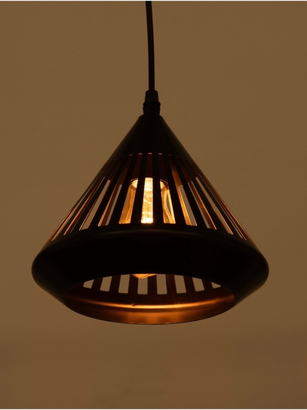 Светильник Светильник "Тень" 1х40Вт Е27 черный 20х20х19(+100)см