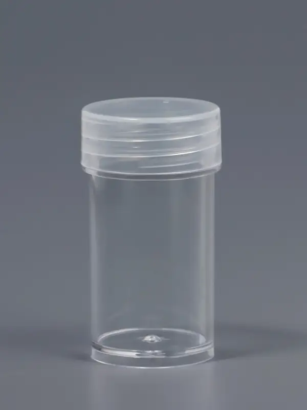 Органайзер для хранения мелочей, 60 баночек, в контейнере, 28&times;17&times;5.5 см, прозрачный