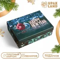 Подарочная коробка, сборная &laquo;Новогодняя ночь&raquo;, 24&times;17&times;8 см
