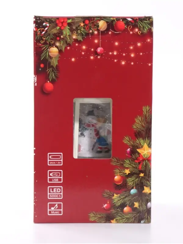 Фигура светодиодная &laquo;Маяк снеговик&raquo; 9&times;9&times;19 см, музыка