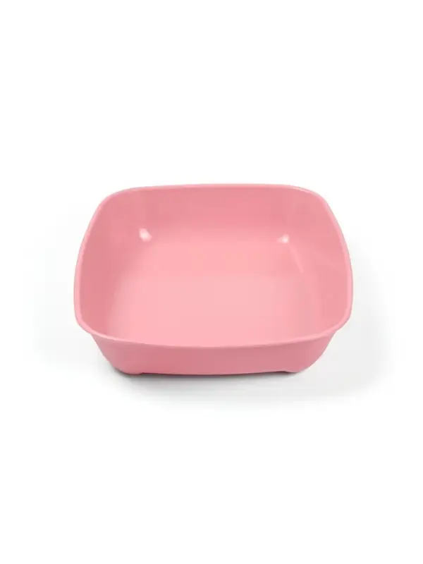 Туалет округлый, 33.5&times;25&times;6 см, без сетки, розовый