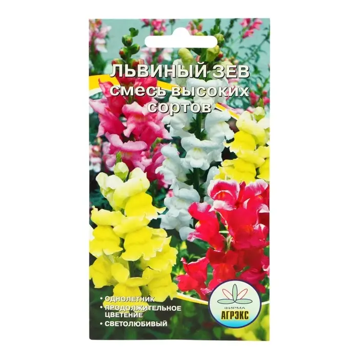 Семена цветов Львиный зев смесь высоких сортов, О, 0,1 г Семена цветов Львиный зев смесь высоких сортов, О, 0,1 г