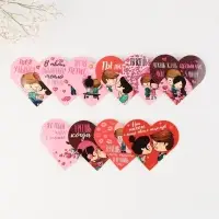 Валентинка открытка на 14 февраля &laquo;Почему я тебя люблю&raquo;, 10 шт., 12&times;10 см