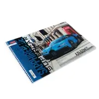Альбом для рисования BLUEsupercar А4, 32 листа, на гребне, плотность листов 100 г/м&sup2;, обложка из мелованного картона, МИКС
