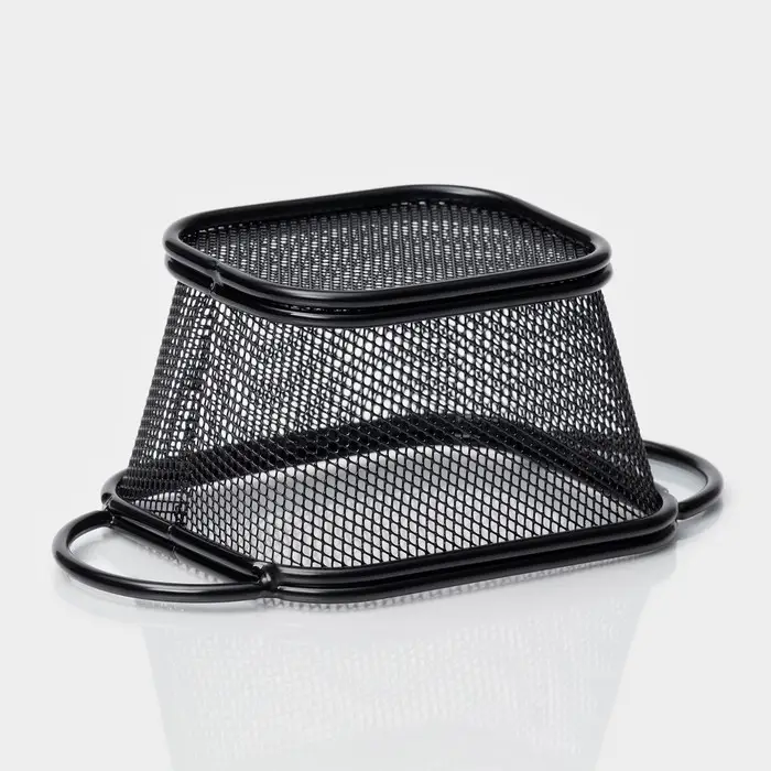 Корзинка для картофеля фри Доляна &laquo;Снеки&raquo;, мелкая сетка, чёрная