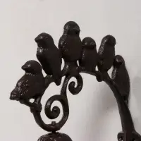 Колокол настенный чугун &laquo;Шесть птиц&raquo;, 21&times;10&times;18 см