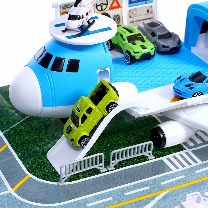 Парковка детская «Аэропорт», подвижные элементы, с аксессуарами Парковка детская «Аэропорт», подвижные элементы, с аксессуарами