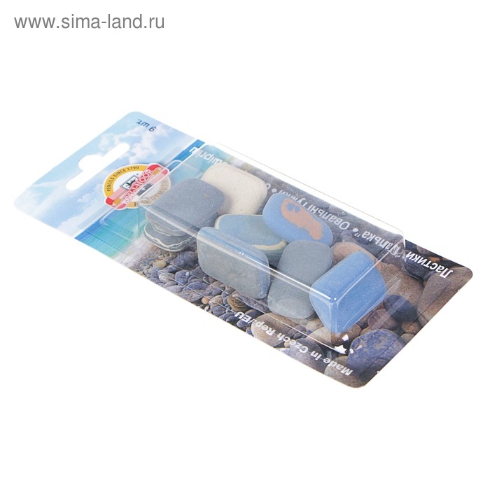 Набор ластиков 9 штук Koh-I-Noor 6510, овальные, блистер, МИКС Набор ластиков 9 штук Koh-I-Noor 6510, овальные, блистер, МИКС