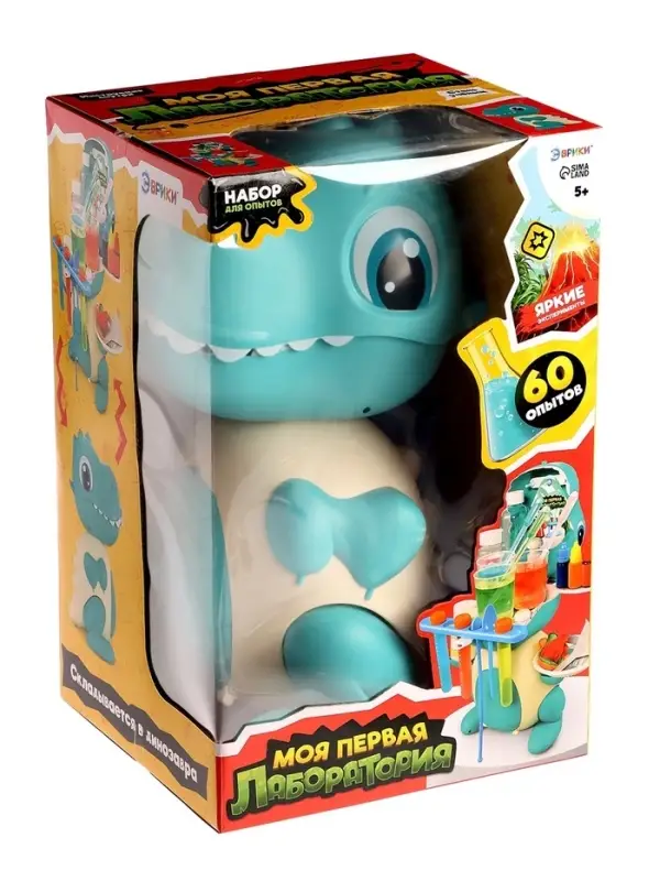 Набор для опытов &laquo;Моя первая лаборатория&raquo;, динозавр, 60 экспериментов
