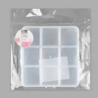 Органайзер для хранения мелочей, 9 ячеек, с подвесом, 10.2×10×1.8 см, прозрачный
