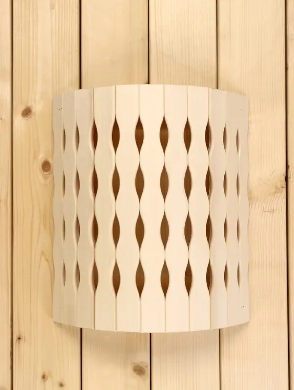 Абажур для бани и сауны &laquo;Косичка&raquo;, липа, 31&times;27&times;10.5 см, настенный, угловой, &laquo;Добропаровъ&raquo;
