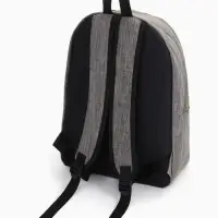 Рюкзак школьный на молнии, с карманом, однотонный, размер 30&times;14&times;41 см, графитовый