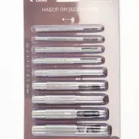 Пробойник для кожи, набор 9 шт., 2.5-10 мм