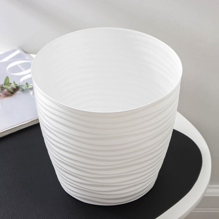 Горшок с поддоном «Дюна», 5,5 л, цвет белый Горшок с поддоном «Дюна», 5,5 л, цвет белый