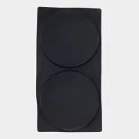 Форма для выпечки Доляна &laquo;Бискотто&raquo;, силикон, 2 ячейки, 35&times;19.5&times;1.7 см, d=16 см, чёрная