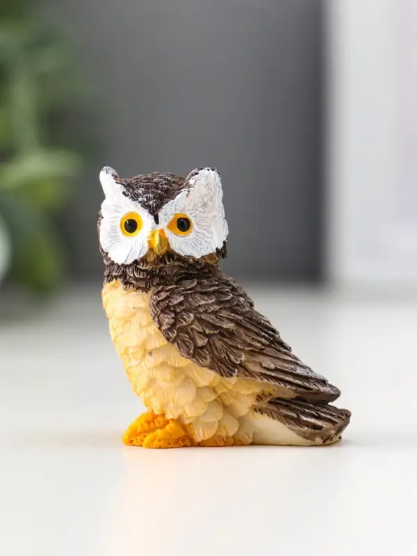 Фигурка полистоун &laquo;Серая сова&raquo;, 2.3&times;4.3&times;4.5 см, МИКС