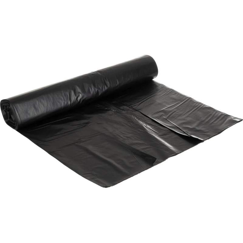 Мешки для мусора ПВД 110л 40мкм 10шт/рул черные 60x100см Luscan