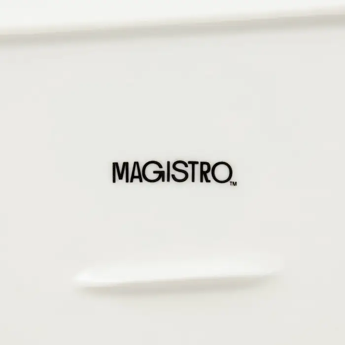 Маслёнка Magistro &laquo;Бланш&raquo;, 16&times;8 см, фарфор, белая