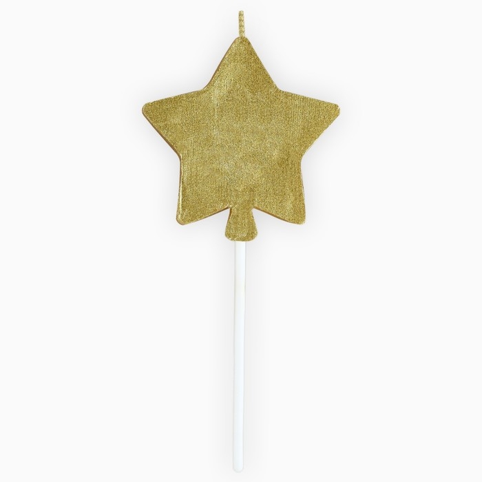 Свеча для торта «Загадай желание», золотая, 5,5 х 12 см Свеча для торта «Загадай желание», золотая, 5,5 х 12 см