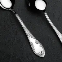 Ложка столовая &laquo;Посольская&raquo;, h=20 см, толщина 2,5 мм, цвет серебряный