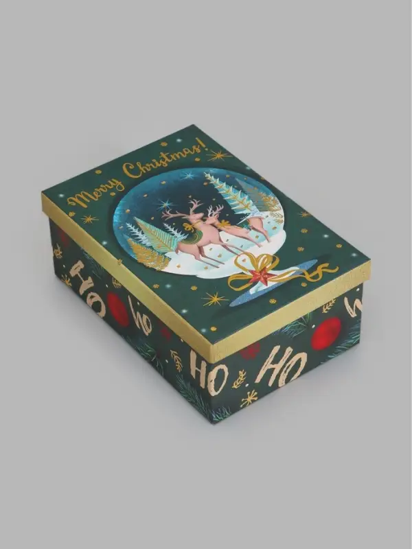 Коробки подарочные новогодние, 10 в 1, 37.5&times;29&times;17 - 19&times;13&times;7.5 см