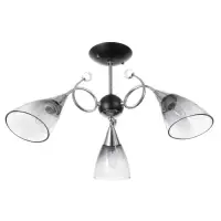 Светильник потолочный BayerLux &laquo;Марианна&raquo;, 3&times;Е27 40 Вт, чёрный, 69&times;69&times;32.5 см