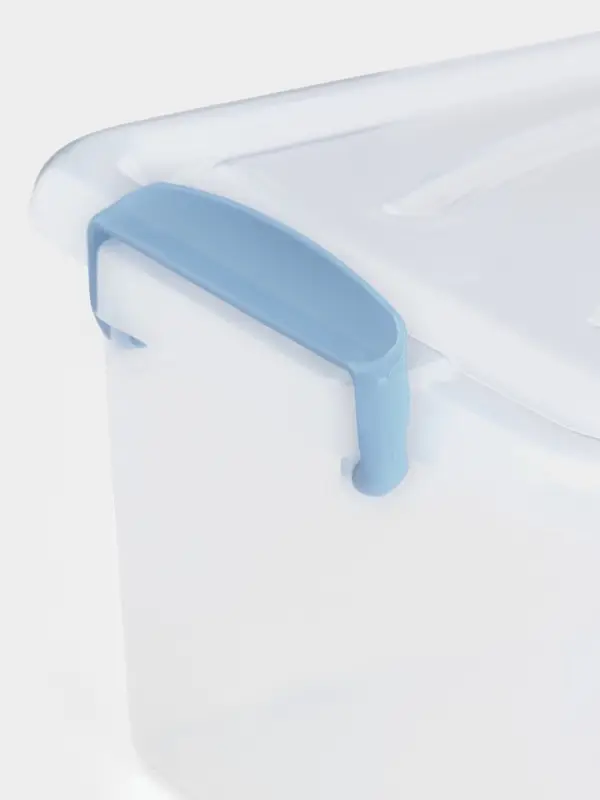 Контейнер пищевой, 9.75 л, 37.5&times;25&times;14 см, прямоугольный, прозрачный, ручки МИКС