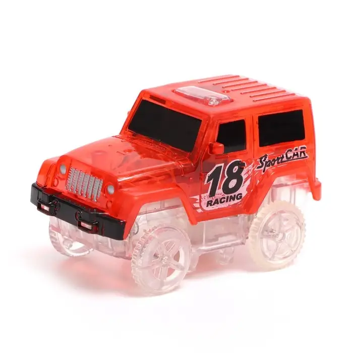 Автотрек Flash Track, гибкий, светится в темноте, 383 см, 194 детали