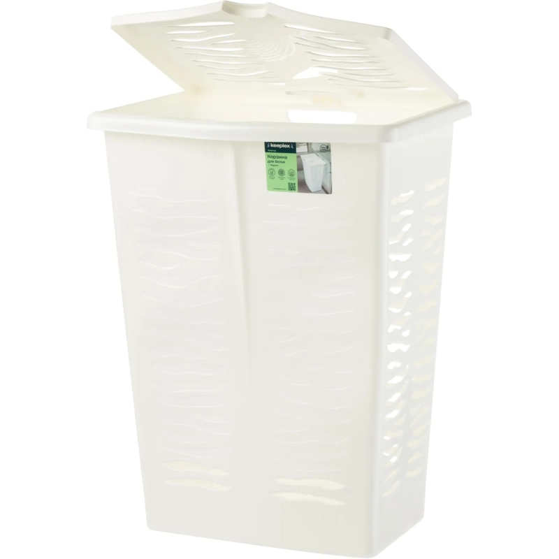 Корзина для белья Keeplex Regular 42л 39,8х29,9х53,7см белое облако