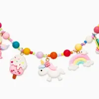 Набор детских украшений &laquo;Выбражулька. Единорог&raquo;, сладости, 3 предмета: клипсы, кольцо, бусы