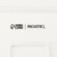 Блюдо для подачи Magistro &laquo;Квадрат Бланш&raquo;, d=21 см, фарфор, белое