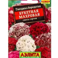 Семена цветов Гвоздика Букетная махровая, смесь сортов Дв, Лидер,0,1 г