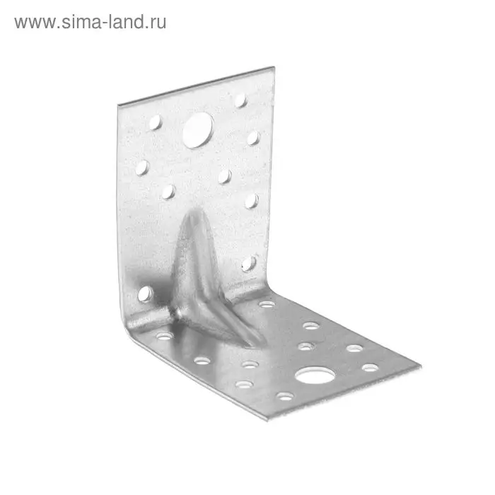 Уголок крепежный усиленный ТУНДРА krep, 70×70×55×2 мм