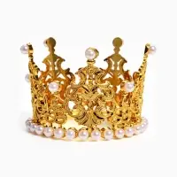 Топпер для торта &laquo;Корона&raquo;, 8&times;5 см, золотой