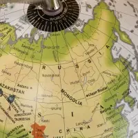 Глобус сувенирный 23х20х29 см, подставка металл