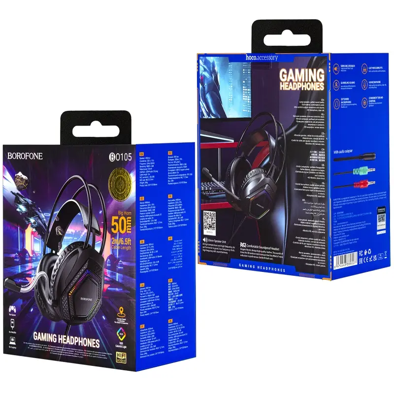 Наушники BO105 Borofone черные