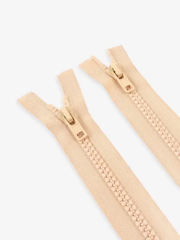 Молния &laquo;Трактор&raquo;, №8, разъёмная, 2 замка, замки автомат, 110 см, светло-бежевая