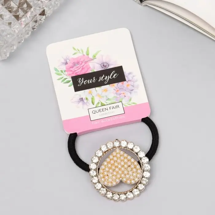 Резинка для волос Резинка для волос "Флер" сердце, 5 см