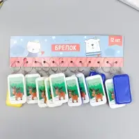 Фонарик брелок для ключей на кольце &laquo;Олешка с совами: Приятных сюрпризов&raquo;, 6.5&times;3.5&times;1 см