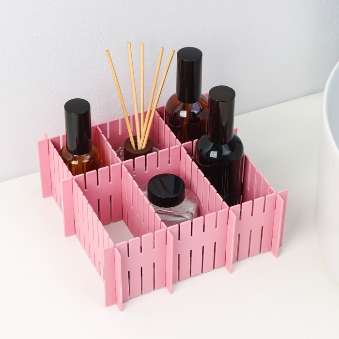 Органайзер - разделитель для ящиков, 37×7 см, 4 шт, цвет МИКС Органайзер - разделитель для ящиков, 37×7 см, 4 шт, цвет МИКС