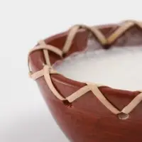 Свеча в керамической чаше, 12&times;9&times;5 см