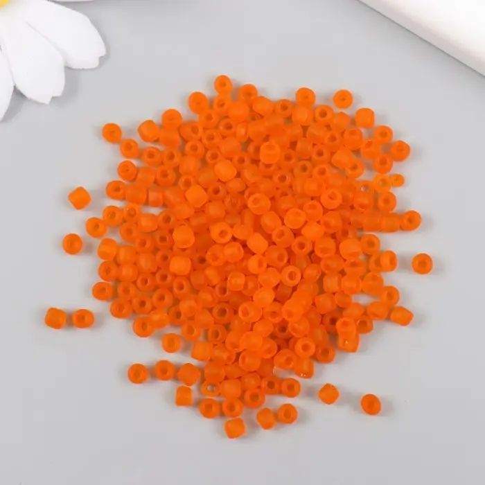 Бисер стекло 6/0  Бисер стекло 6/0 "Матовый полупрозрачный. Гранат" 30 гр