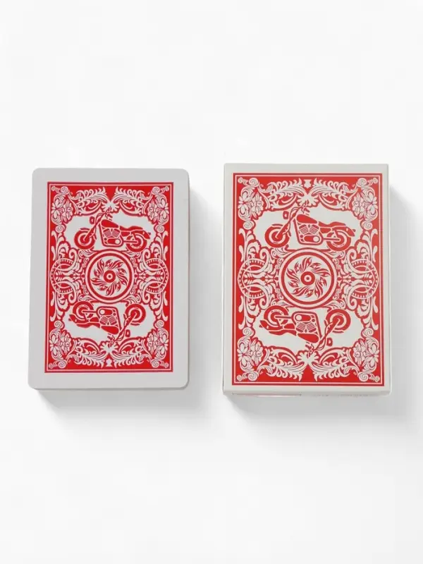 Карты игральные 54 шт. «Мотоцикл», для игры в покер, 6.3×8.7 см, красная рубашка Карты игральные 54 шт. «Мотоцикл», для игры в покер, 6.3×8.7 см, красная рубашка