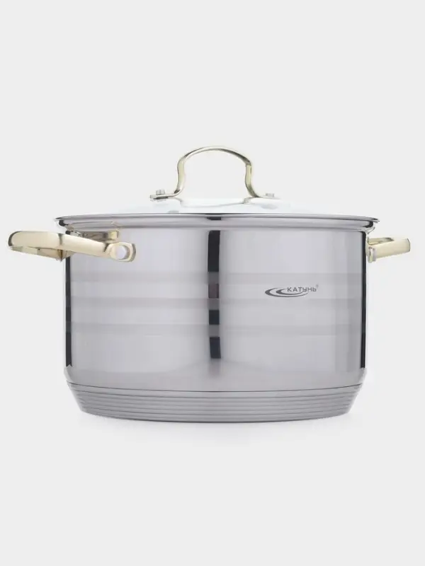 Кастрюля 5,5 л "ЭЛИС ГОЛД" ф24х13,5 см